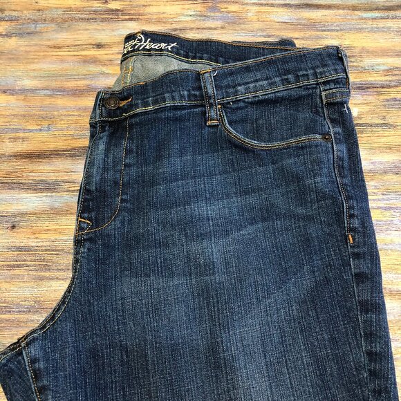 Old Navy The Sweetheart Jeans Straight Leg High Rise Blue Womens Size 18 - Picture 9 of 15